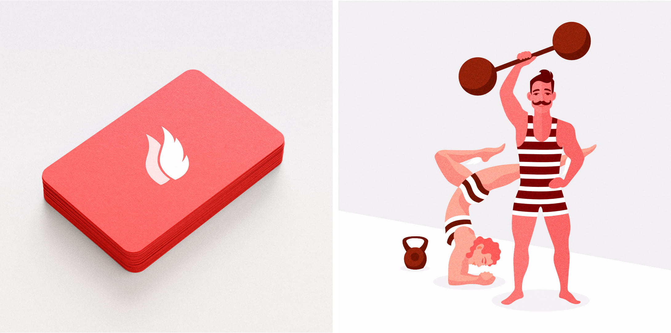 Visiitkaardi mock-up & temaatiline illustratsioon
